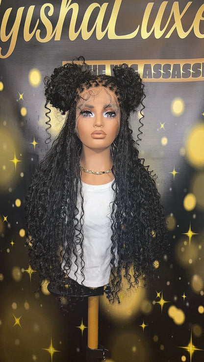 "Kalani" A Pre-Styled Premium Cambodian Curly Raw Wig