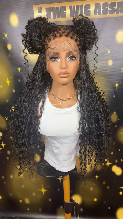 "Kalani" A Pre-Styled Premium Cambodian Curly Raw Wig